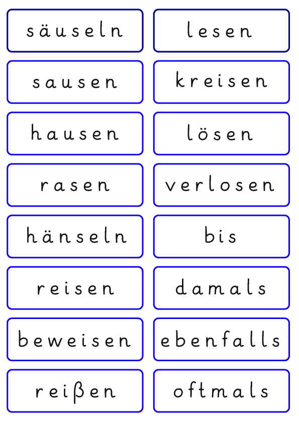 Wortkarten mit s-Wörtern (1)